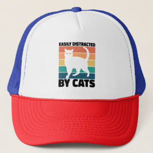 Gemakkelijk afgeleid door Cats kat Kawaii Funny Ca Trucker Pet