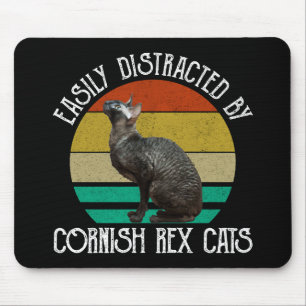 Gemakkelijk Afgeleid Door Cornish Rex Katten Muismat