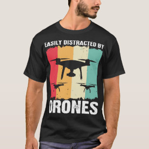 Gemakkelijk afgeleid door drone Vintage 2 T-shirt