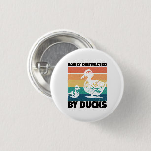Gemakkelijk afgeleid door Ducks-liefhebber Cool Fa Ronde Button 3,2 Cm