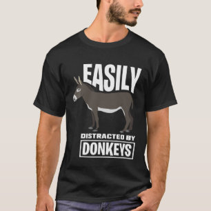 Gemakkelijk afgeleid door ezels - Funn Boerderij O T-shirt