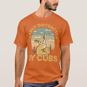 Gemakkelijk afgeleid door fennec foes Quote voor e T-shirt