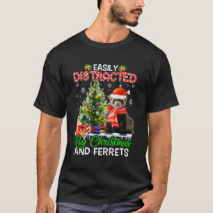 Gemakkelijk afgeleid door fretten en Kerstmis voor T-shirt