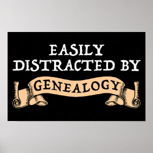 Gemakkelijk Afgeleid Door Genealogie Poster