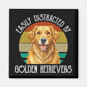 Gemakkelijk Afgeleid Door Golden Retrievers Magneet