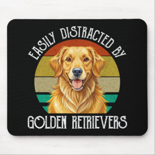 Gemakkelijk Afgeleid Door Gouden Retrievers Muismat