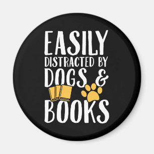 Gemakkelijk afgeleid door honden en boeken magneet