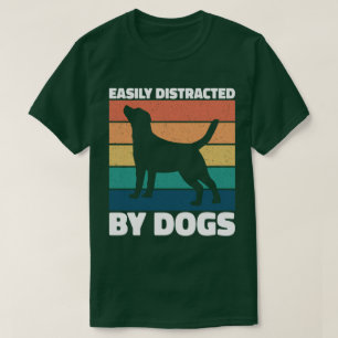 Gemakkelijk afgeleid door honden Schattigee puppy T-shirt