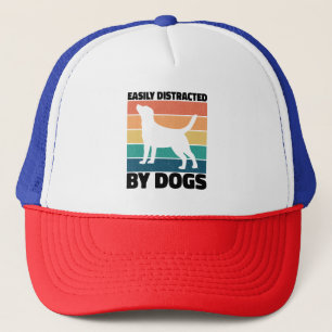 Gemakkelijk afgeleid door honden Verjaardag Memes Trucker Pet