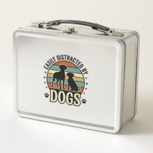 Gemakkelijk afgeleid door honden Vintage Silhouett