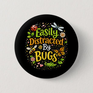 Gemakkelijk afgeleid door insecten ronde button 5,7 cm