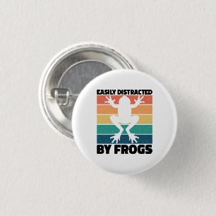 Gemakkelijk afgeleid door kikkerliefhebbers Cool F Ronde Button 3,2 Cm