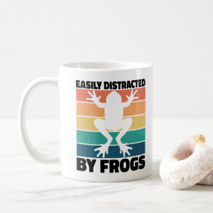 Gemakkelijk Afgeleid Door Kikkers Liefhebbers Cool Koffiemok