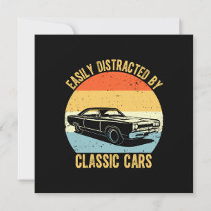 Gemakkelijk Afgeleid Door Klassieke Auto's Kaart