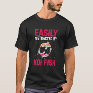 Gemakkelijk Afgeleid Door Koi Vis Aquarium Japanse T-shirt