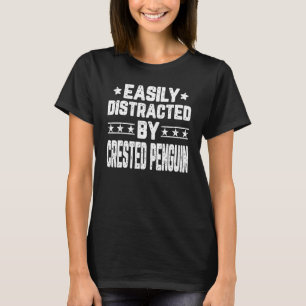 Gemakkelijk Afgeleid Door Kuifpinguïn   Pinguïns T-shirt