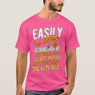 Gemakkelijk afgeleid door Leopard Gecko voor Gecko T-shirt