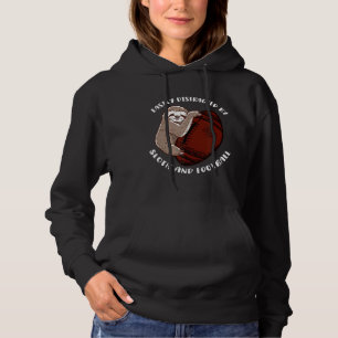 Gemakkelijk afgeleid door luiaard en Football kost Hoodie