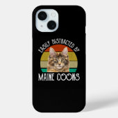 Gemakkelijk afgeleid door Maine Coons Case-Mate iPhone Case (Achterkant)