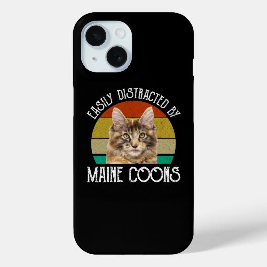 Gemakkelijk afgeleid door Maine Coons Case-Mate iPhone Case (Achterkant)