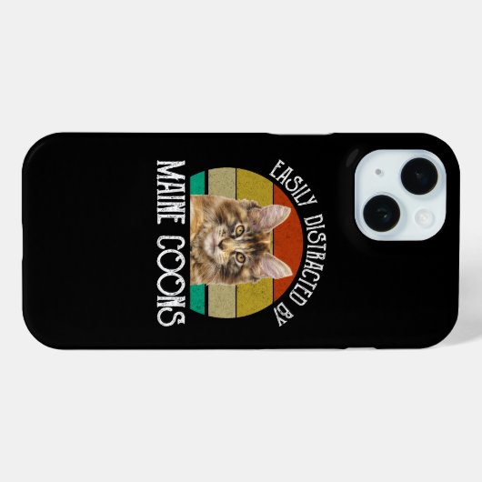 Gemakkelijk afgeleid door Maine Coons Case-Mate iPhone Case (Achterkant (horizontaal))