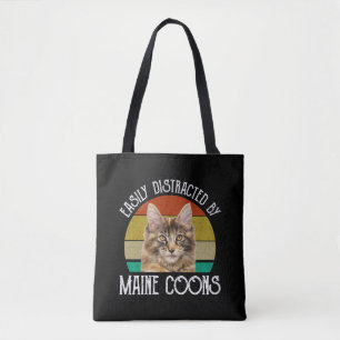 Gemakkelijk afgeleid door Maine Coons Draagtas
