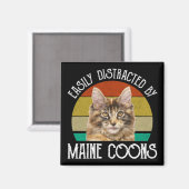 Gemakkelijk afgeleid door Maine Coons Magneet (Voorkant / Achterkant)