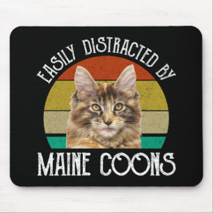 Gemakkelijk afgeleid door Maine Coons Muismat