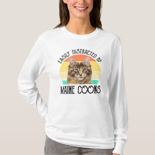 Gemakkelijk afgeleid door Maine Coons T-shirt