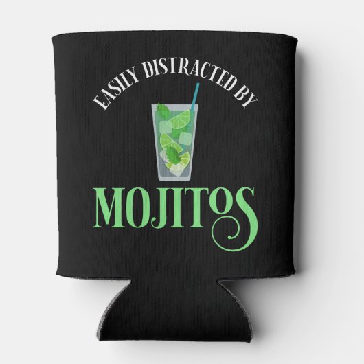 Gemakkelijk afgeleid door mojito's blikjeskoeler (Achterkant)