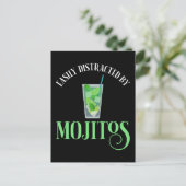 Gemakkelijk afgeleid door mojito's briefkaart (Staand voorkant)