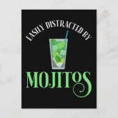 Gemakkelijk afgeleid door mojito's briefkaart (Voorkant)