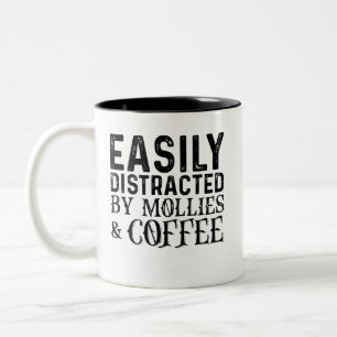 Gemakkelijk Afgeleid Door Mollies En Koffie Tweekleurige Koffiemok