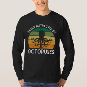 Gemakkelijk Afgeleid Door Octopussen Retro Octopus T-shirt