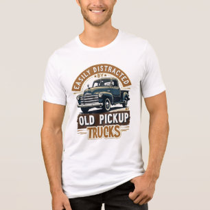 Gemakkelijk afgeleid door oude pick-up trucks -  R Tri-Blend Shirt