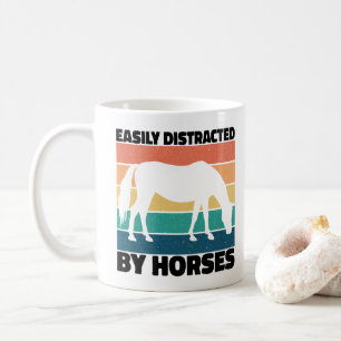 Gemakkelijk Afgeleid Door Paarden Boer Liefhebber  Koffiemok