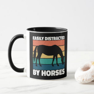 Gemakkelijk Afgeleid Door Paarden Liefhebbers Mooi Mok