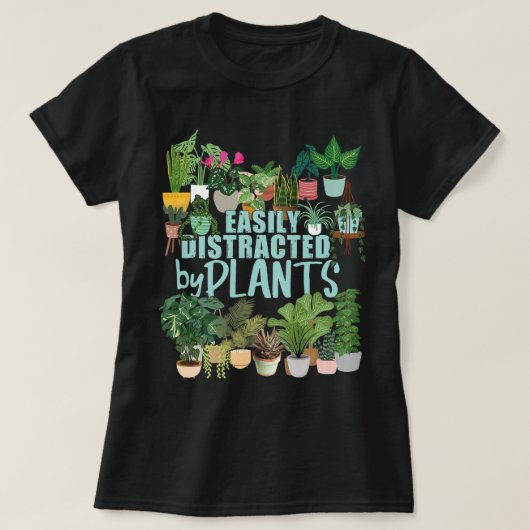 Gemakkelijk afgeleid door Planten Funny Florist Bo T-shirt (Design voorkant)