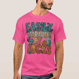 Gemakkelijk Afgeleid door Rotsen Paleontoloog Geol T-shirt
