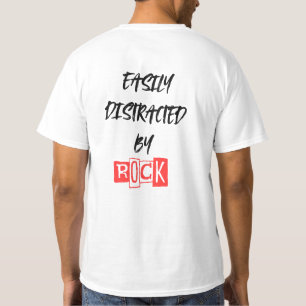 Gemakkelijk afgeleid door rotsen t-shirt