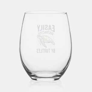 Gemakkelijk Afgeleid Door Schildpadden Vintage Shi Wijnglas Zonder Voet
