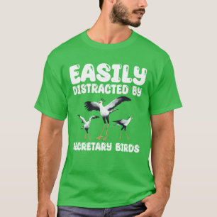 Gemakkelijk afgeleid door secretaresse Birds Boy T-shirt