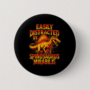 Gemakkelijk afgeleid door spinosaurus mirabilis re ronde button 5,7 cm