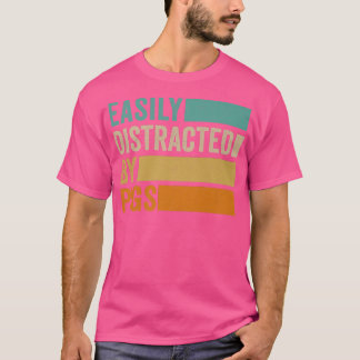 Gemakkelijk Afgeleid Door Varkens Premium 1288  T-shirt