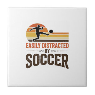 Gemakkelijk Afgeleid Door Voetbal Vintage Shirt On Tegeltje