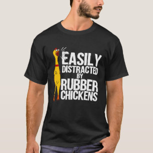 Gemakkelijk Afleidbare Rubberen Kip Koele Vogel T-shirt