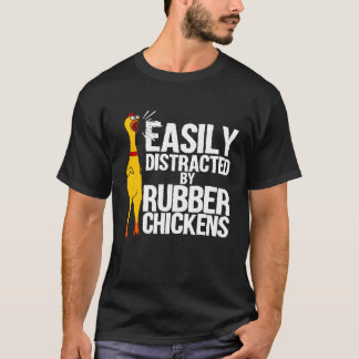 Gemakkelijk Afleidbare Rubberen Kip Koele Vogel T-shirt