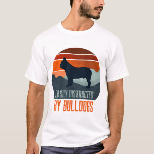Gemakkelijk Afleiden Door Bulldogs Honden Uitlaten T-shirt
