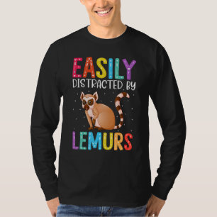 Gemakkelijk Afleiden Door Lemuren Lemur T-shirt