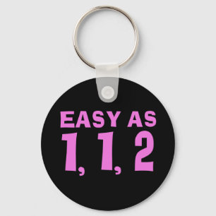 Gemakkelijk als 1,1,2.... Fibonacci Sleutelhanger